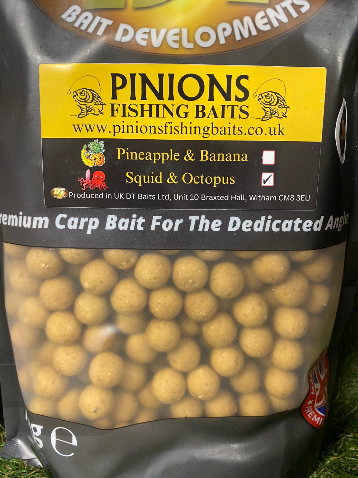 15mm Boilies Squid & Octopus and Pineapple & Banana 1kg bag