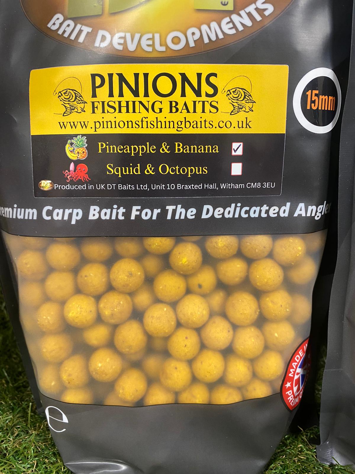 15mm Boilies Squid & Octopus and Pineapple & Banana 1kg bag